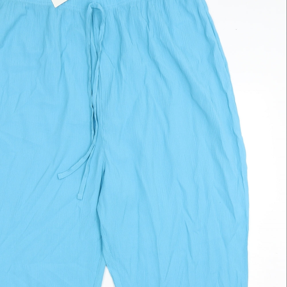 Casual Comfort Womens Blue  Polyester Trousers  Size 40 in L26 in Regular