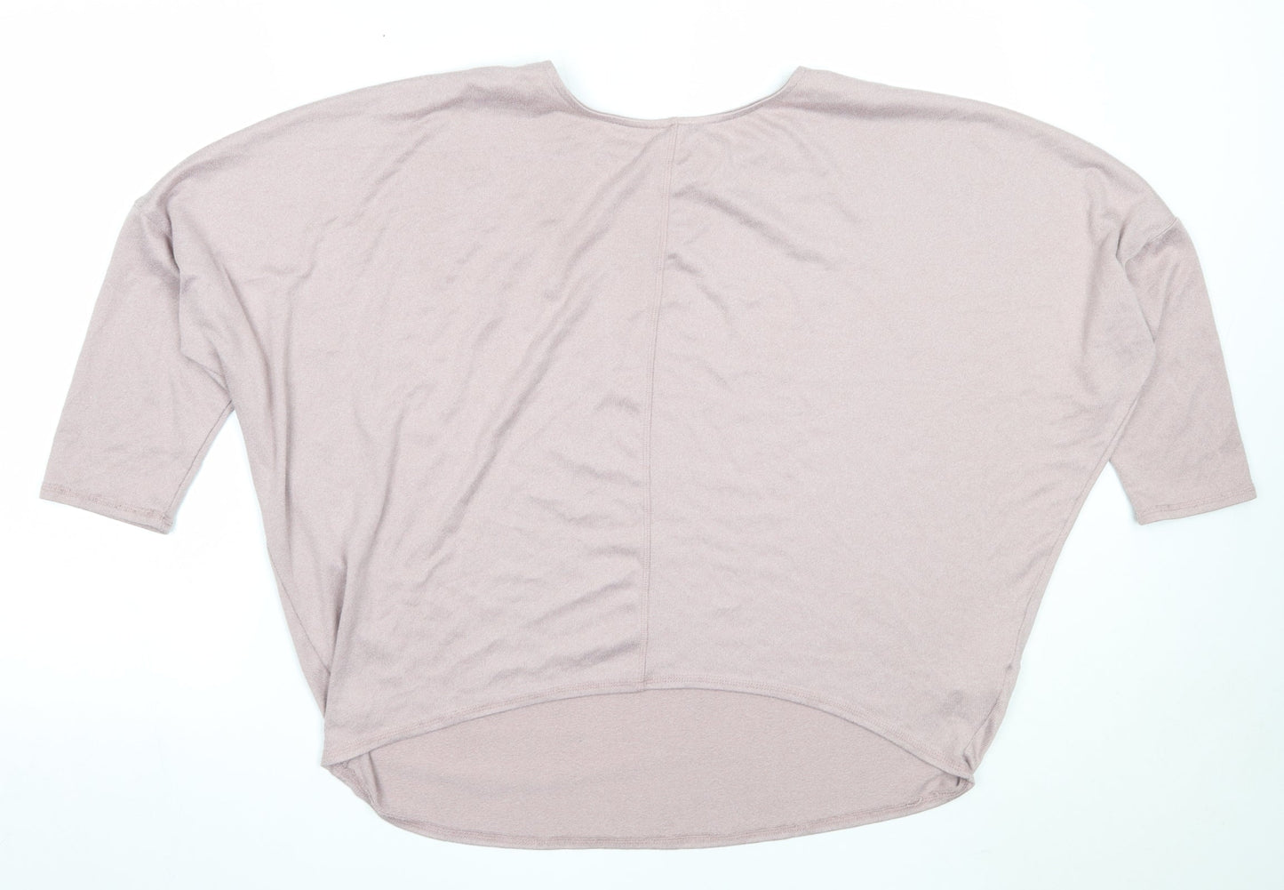 Dunnes Stores Womens Pink Round Neck  Polyester Pullover Jumper Size L
