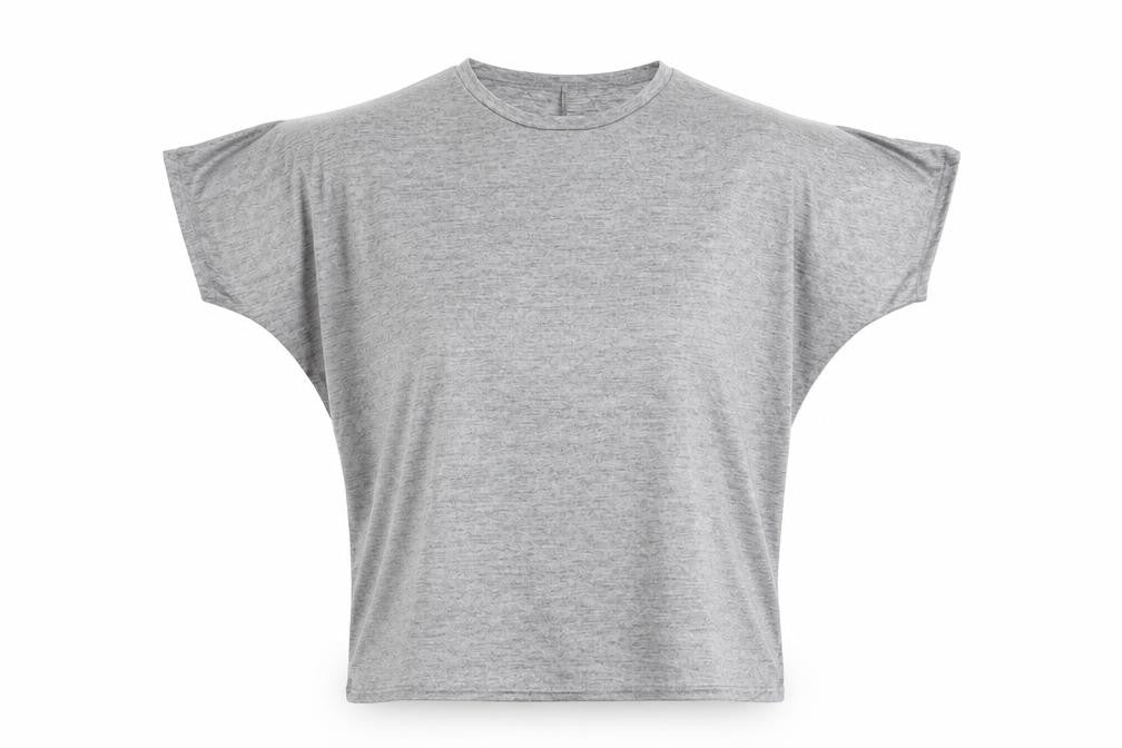 New Look Womens Silver  Polyester Basic Blouse Size 10 Crew Neck - Cold Shoulder
