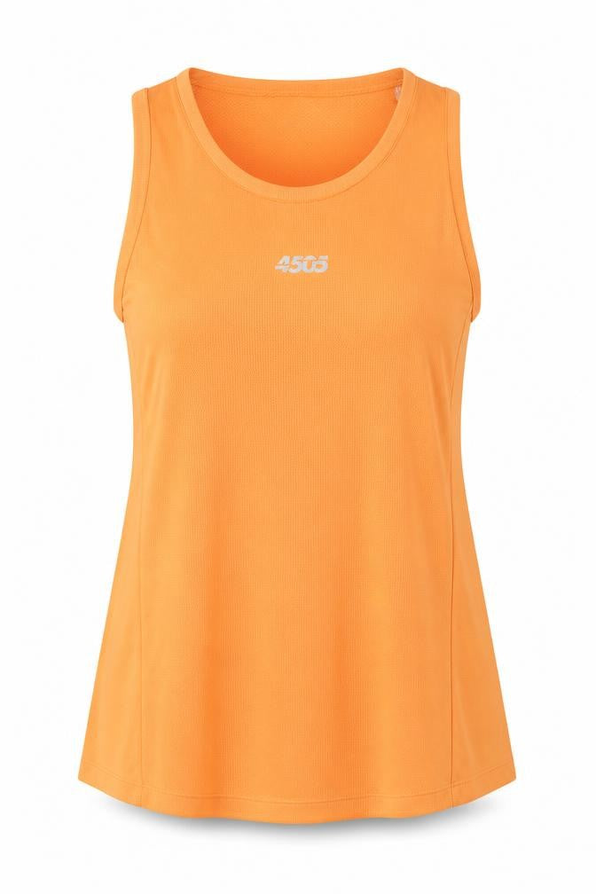 ASOS Womens Orange  Polyester Basic Tank Size 10 Round Neck