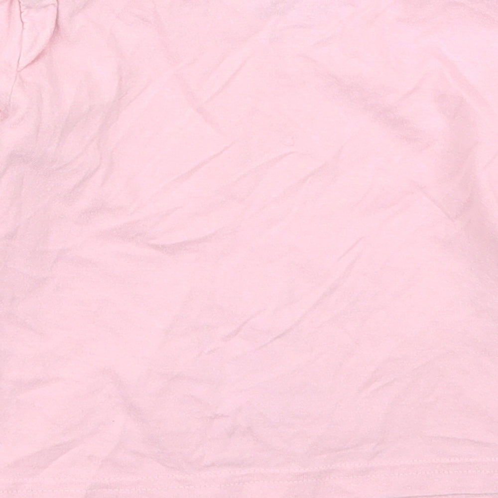 Preworn Girls Pink Solid Cotton Top Pyjama Top Size 2-3 Years  Pullover - Peppa Pig Dreaming of Dancing