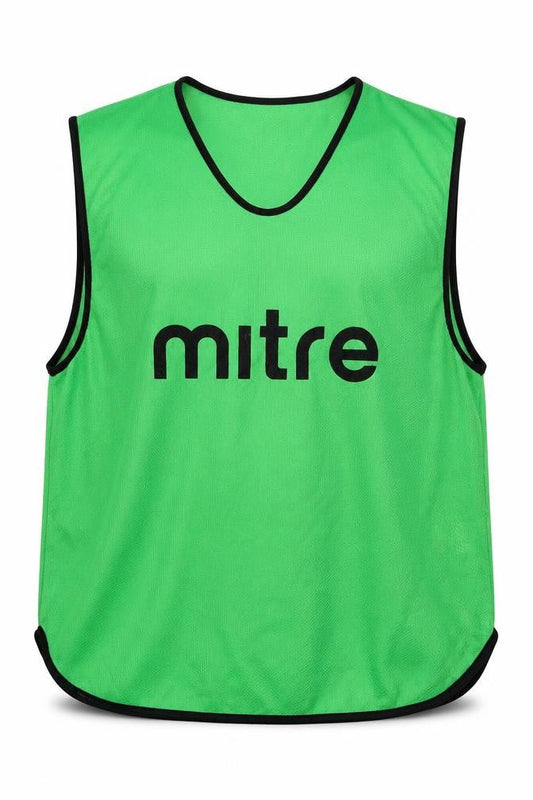 Mitre Mens Green  Polyester Basic Tank Size S V-Neck Pullover