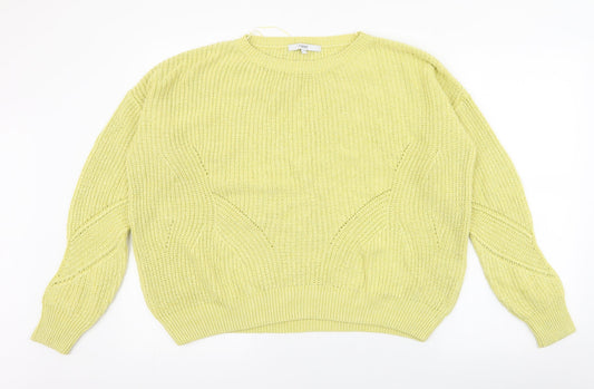 NEXT Womens Green Round Neck  Acrylic Pullover Jumper Size S