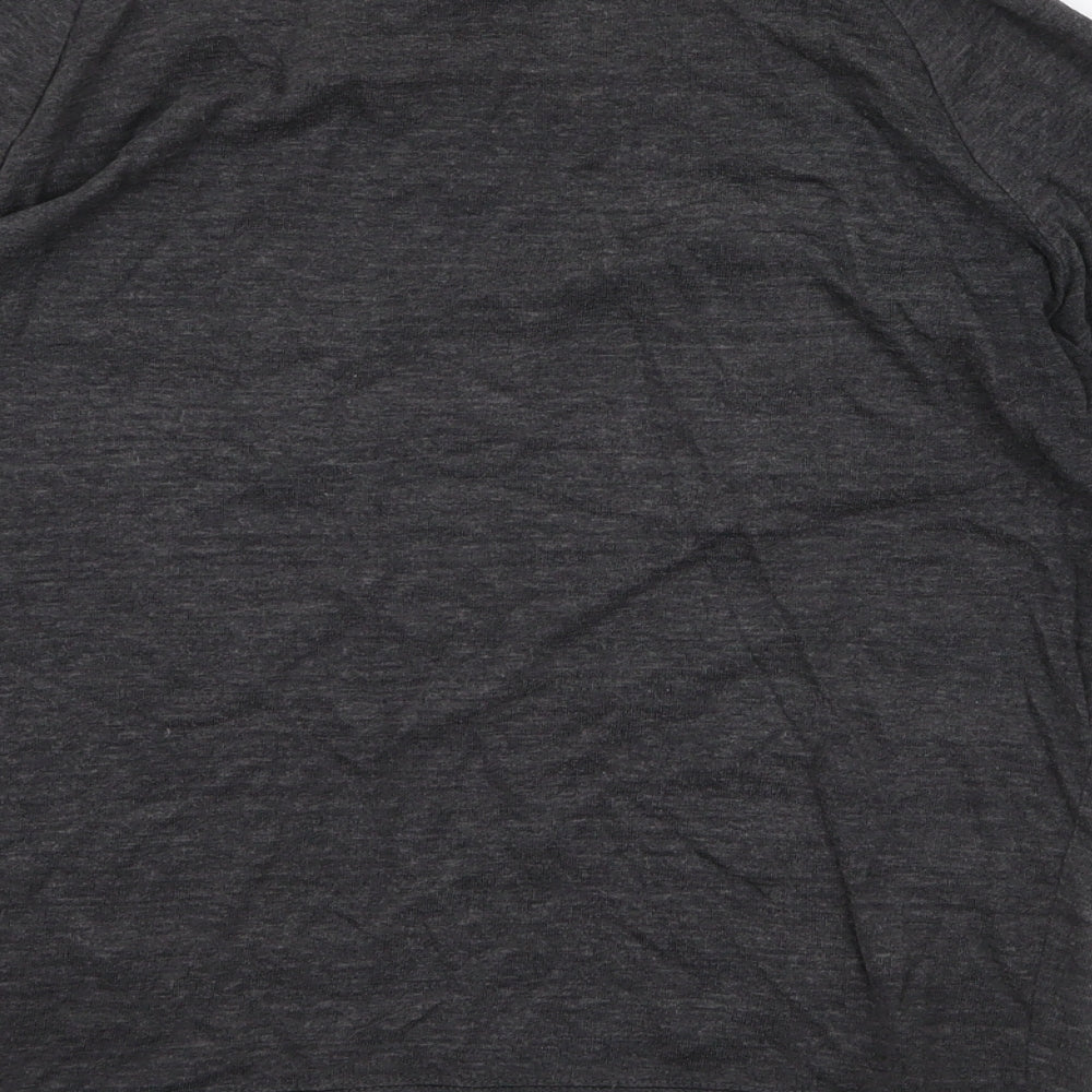 H&M Womens Grey  Polyester Pullover Sweatshirt Size S  Pullover