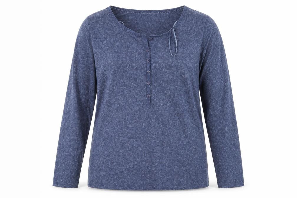 ESPRIT Womens Blue  Polyester Jersey T-Shirt Size S Round Neck