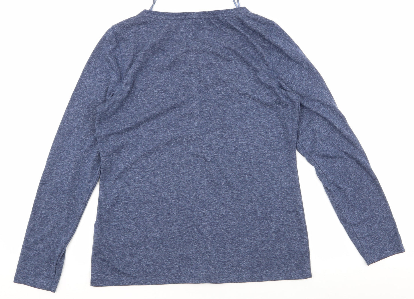 Espirit Womens Blue  Polyester Jersey T-Shirt Size S Round Neck