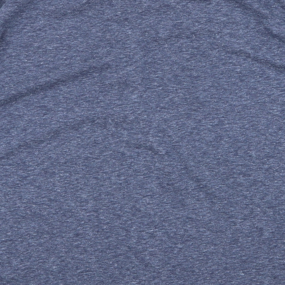 Espirit Womens Blue  Polyester Jersey T-Shirt Size S Round Neck