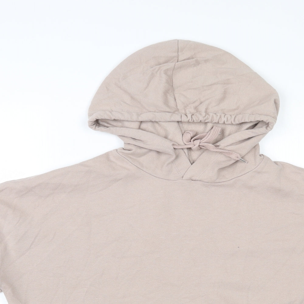 New Look Womens Beige  Cotton Pullover Hoodie Size S  Pullover