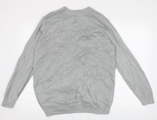 Blooming Marvellous Womens Grey Crew Neck  Cotton Pullover Jumper Size L