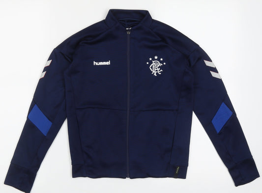 Hummel Boys Blue  Polyester Full Zip  Size 10 Years  Zip