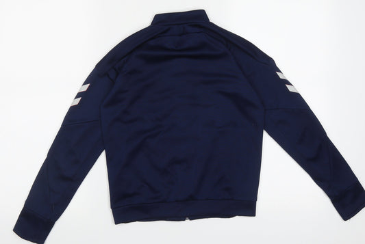 Hummel Boys Blue  Polyester Full Zip  Size 10 Years  Zip