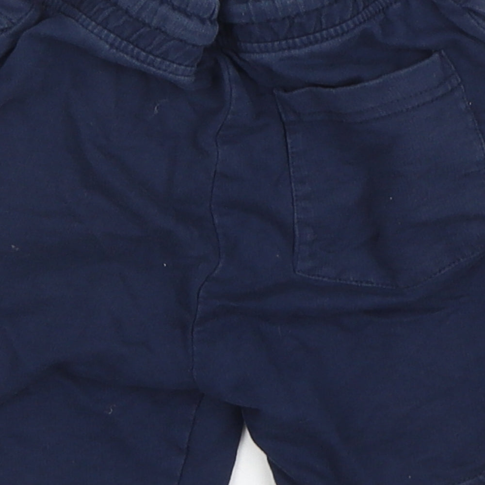 Pep & Co Boys Blue  Cotton Sweat Shorts Size 5-6 Years  Regular Drawstring