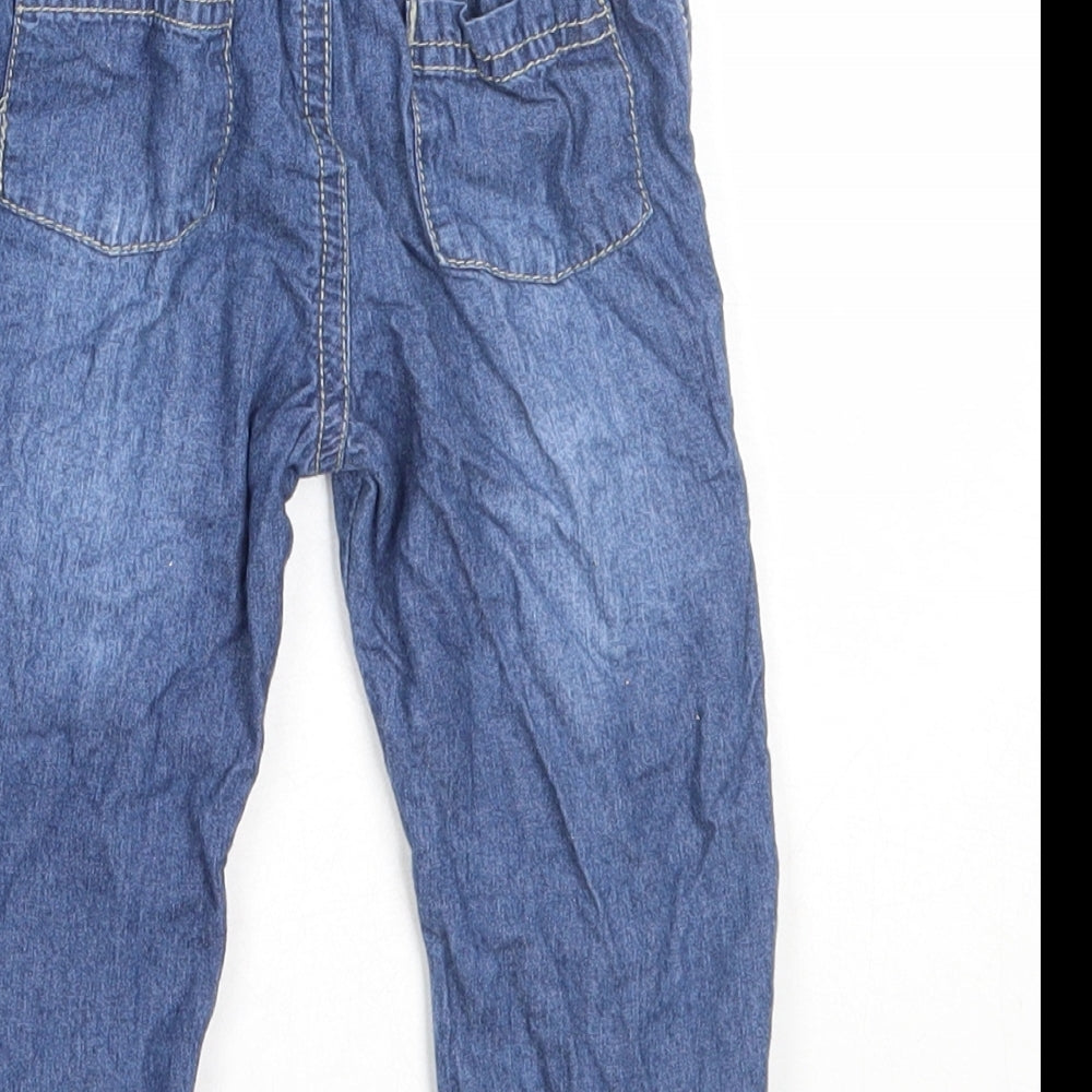 George Boys Blue  Cotton Capri Jeans Size 9-12 Months