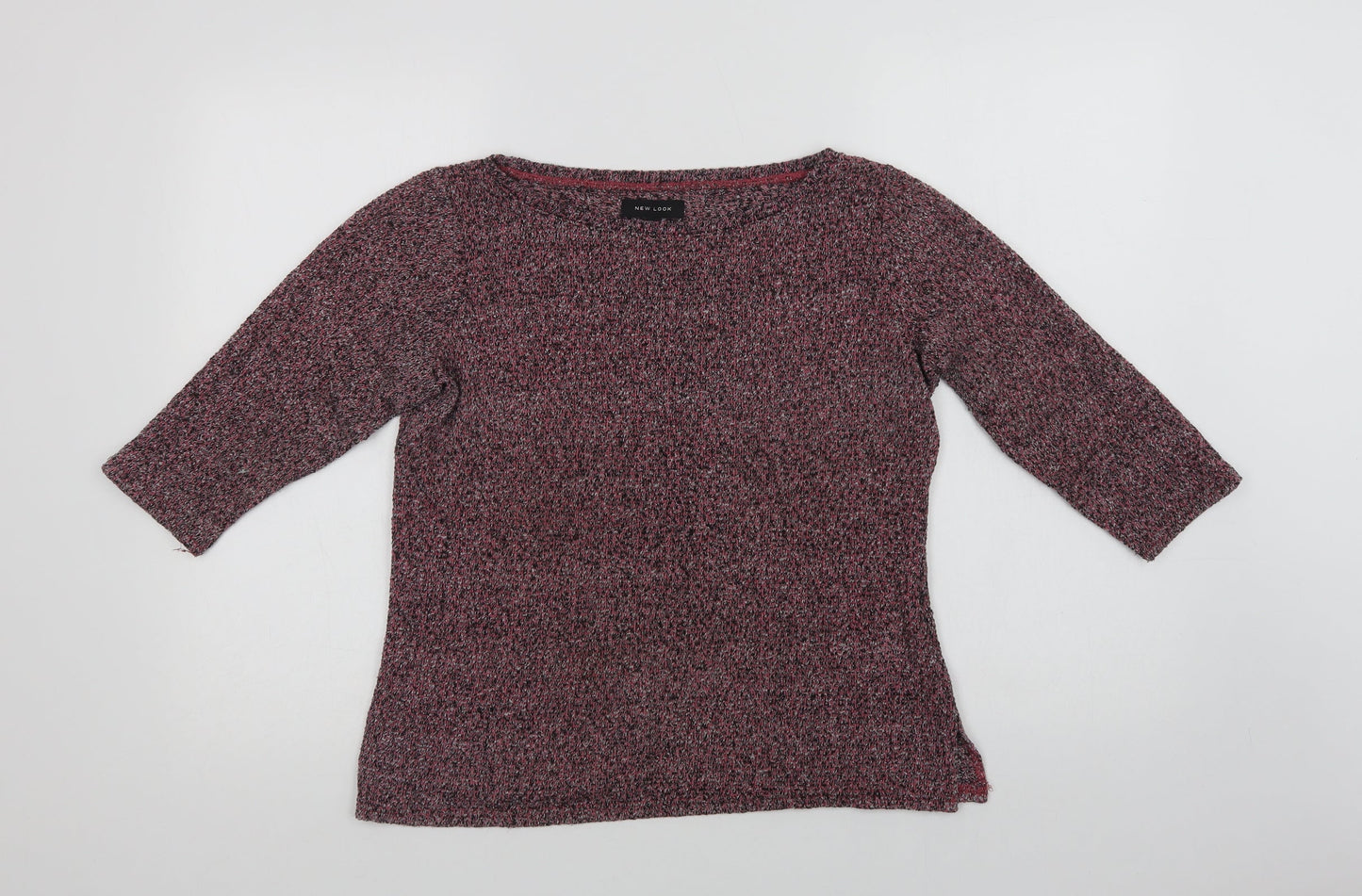 New Look Womens Purple Boat Neck  Polyester Pullover Jumper Size 8