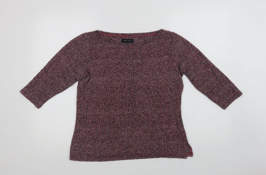 New Look Womens Purple Boat Neck  Polyester Pullover Jumper Size 8