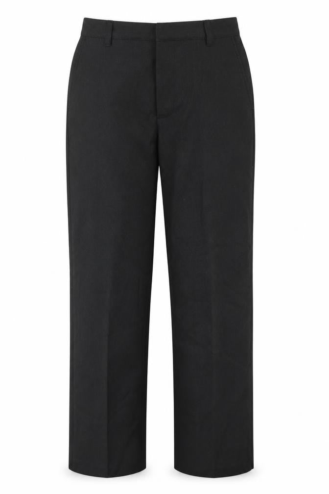 George Boys Grey  Polyester Dress Pants Trousers Size 8-9 Years  Regular Hook & Eye - School Wear