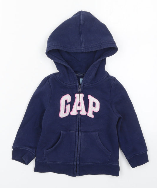 Gap Girls Blue   Jacket  Size 18-24 Months   Zip