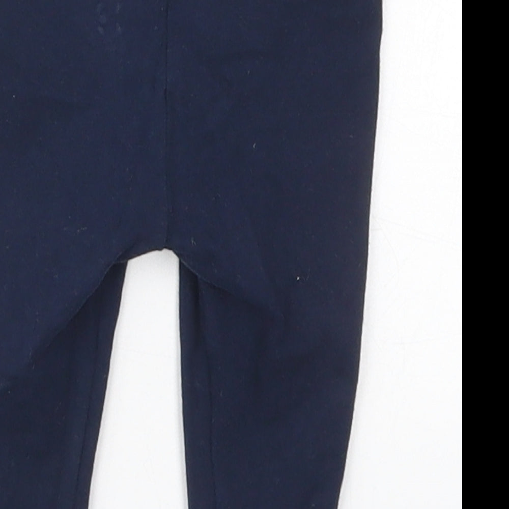 NEXT Girls Blue  Cotton Capri Leggings Size 3-6 Months