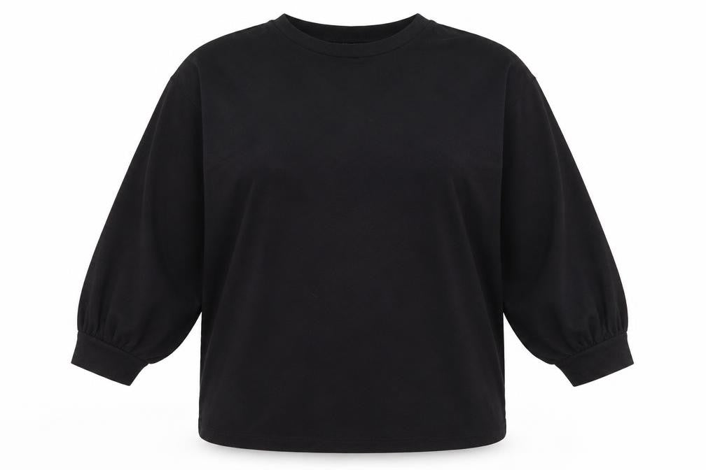 Dunnes Womens Black  Polyester Pullover Sweatshirt Size XL  Pullover - Balloon sleeve