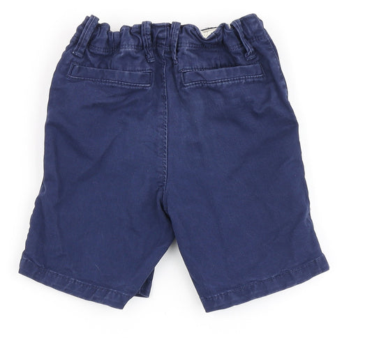 Gap Boys Blue  Polyester Chino Shorts Size 4 Years  Regular Zip