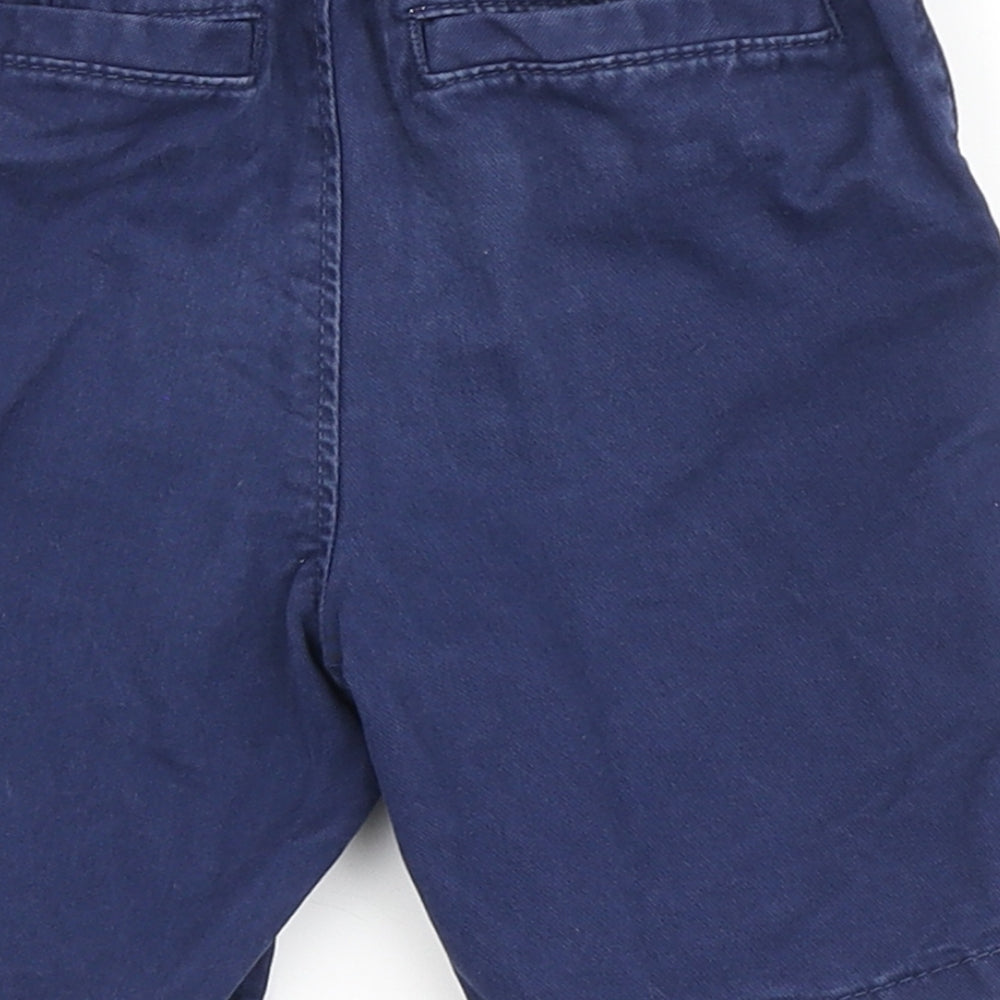 Gap Boys Blue  Polyester Chino Shorts Size 4 Years  Regular Zip