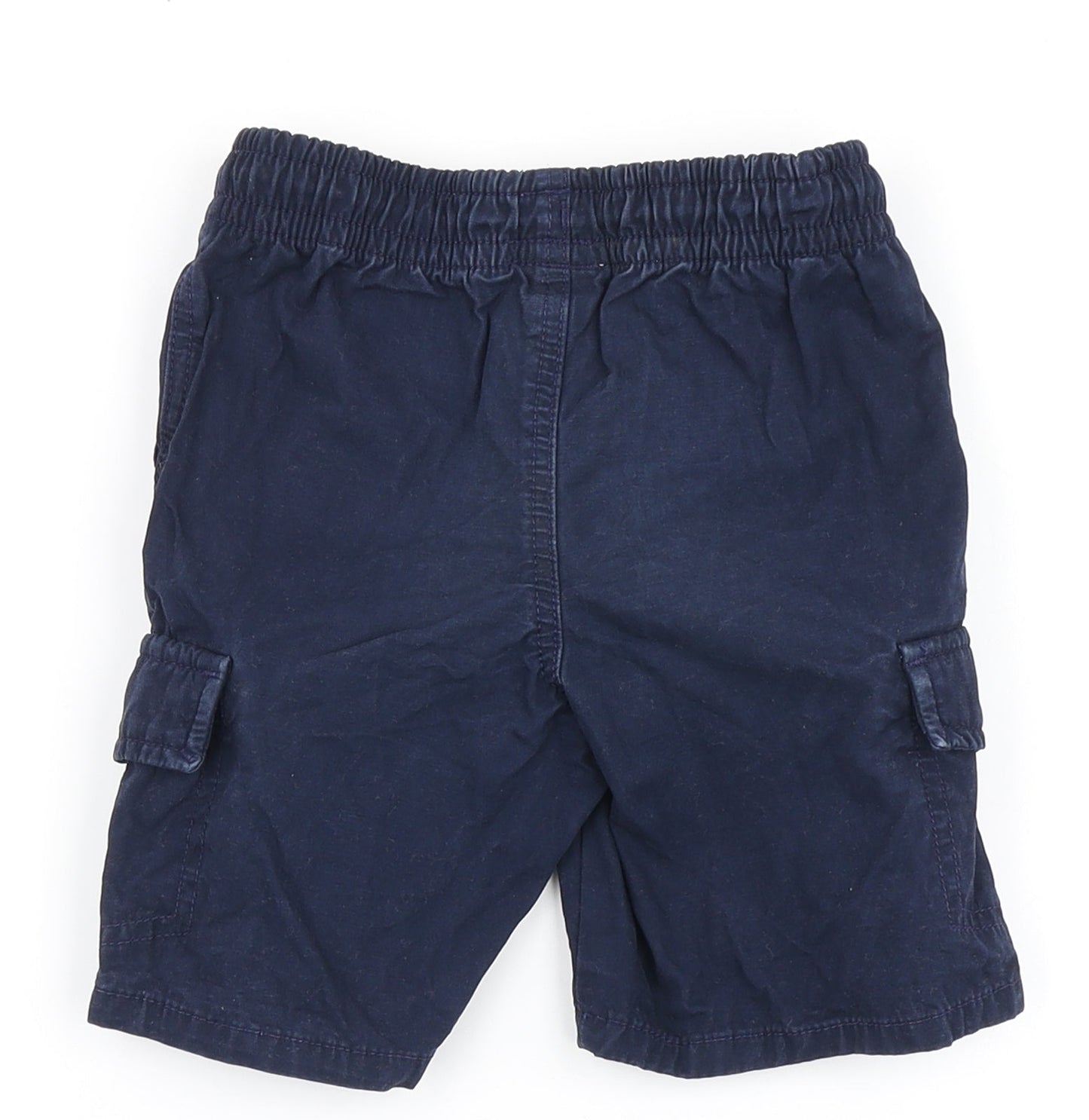 Gap Boys Blue  Polyester Cargo Shorts Size 4 Years  Regular Drawstring