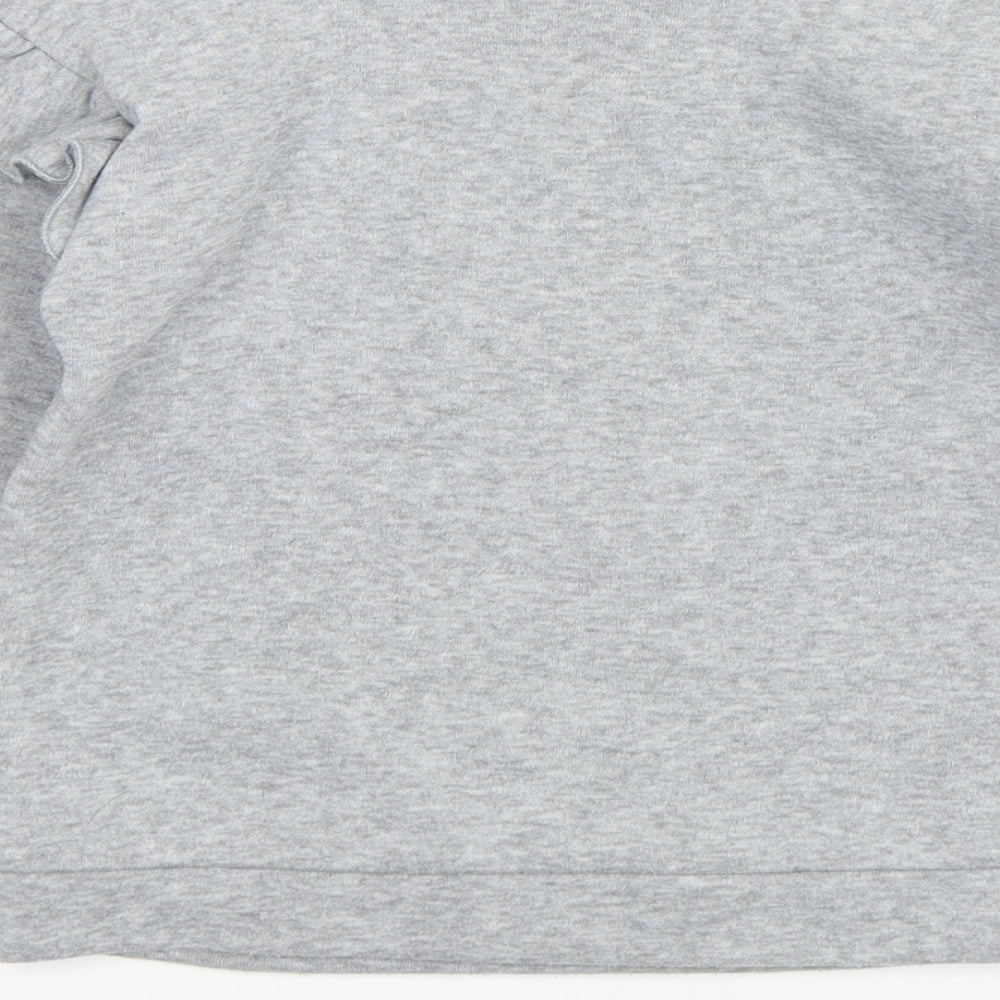 Jeff & Co Girls Grey  Polyester Pullover Sweatshirt Size 7-8 Years  Pullover