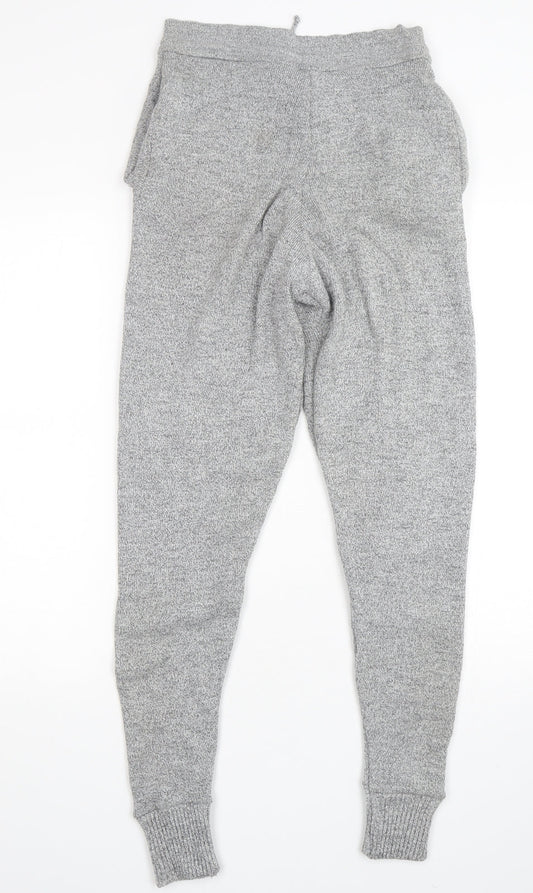 Preworn  Womens Grey  Acrylic Sweatpants Trousers Size S L30 in Regular Drawstring