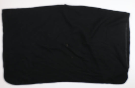 Preworn  Womens Black V-Neck  Acrylic Cape Jumper One Size