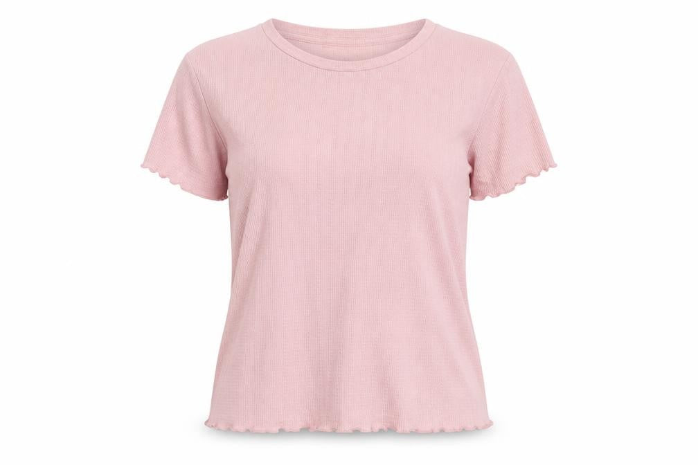 Primark Womens Pink Solid Polyester Top Pyjama Top Size S