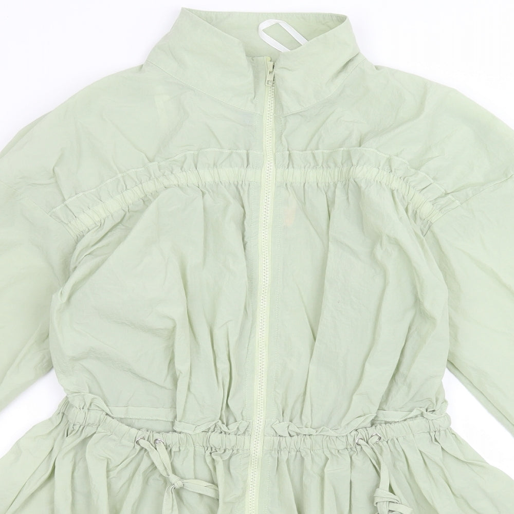 Missguided Womens Green   Jacket  Size 12  Zip