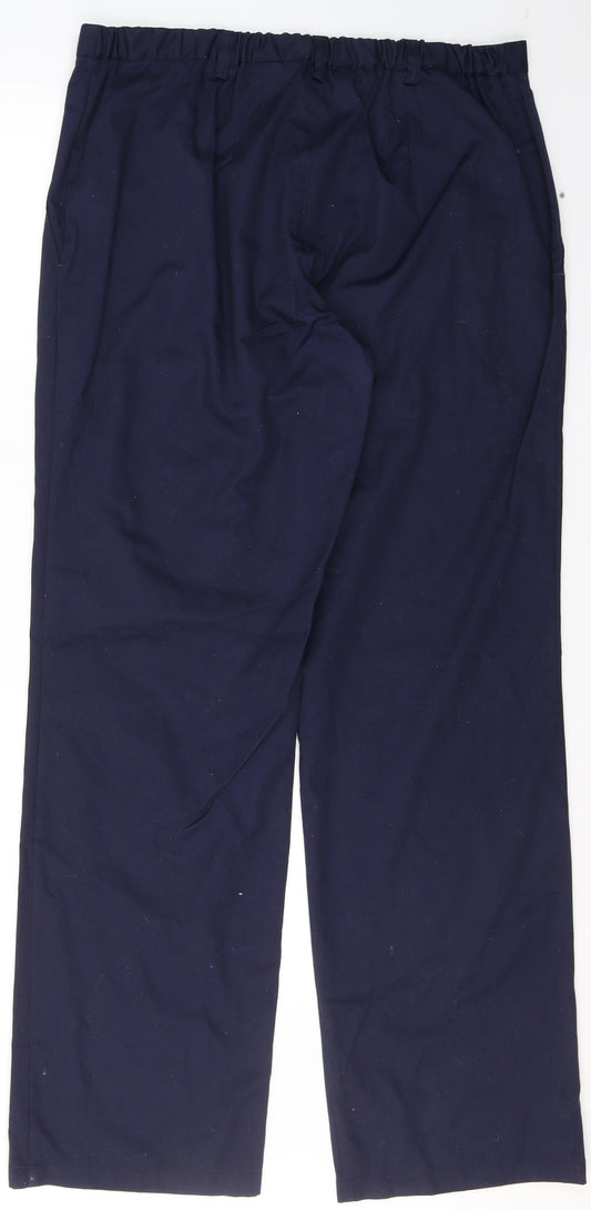Tailored Image Womens Blue  Polyester Trousers  Size 18 L32 in Regular
