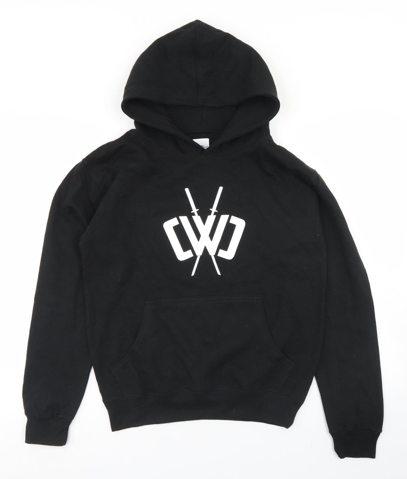 Gift Hub Boys Black  Cotton Pullover Hoodie Size XL