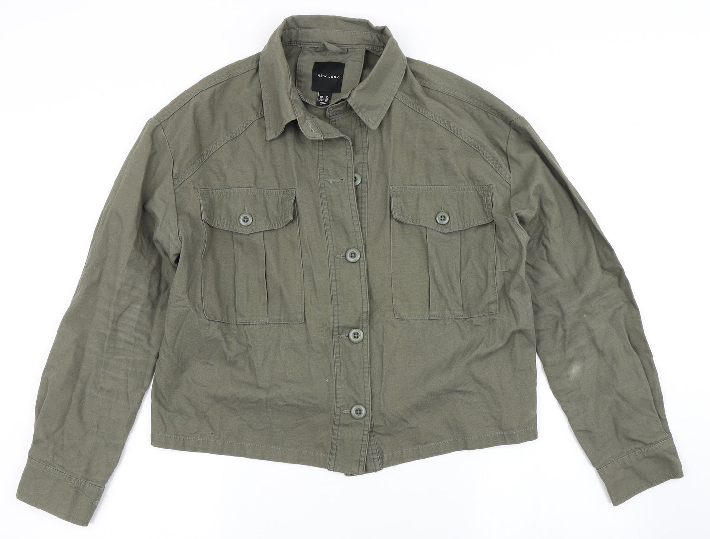 New Look Womens Green   Jacket  Size 14  Button