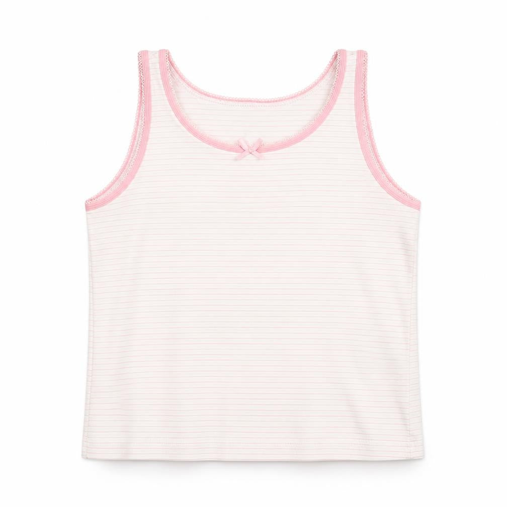George Girls Multicoloured Striped Cotton Basic Tank Size 7-8 Years Round Neck Pullover