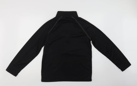 Penn Mens Black  Polyester Henley Sweatshirt Size M