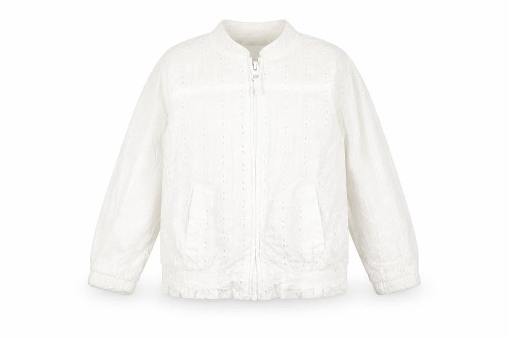 Next Girls White   Jacket  Size 3-4 Years  Zip