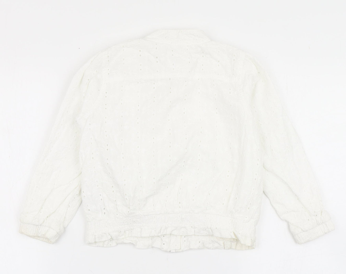 NEXT Girls White   Jacket  Size 3-4 Years  Zip