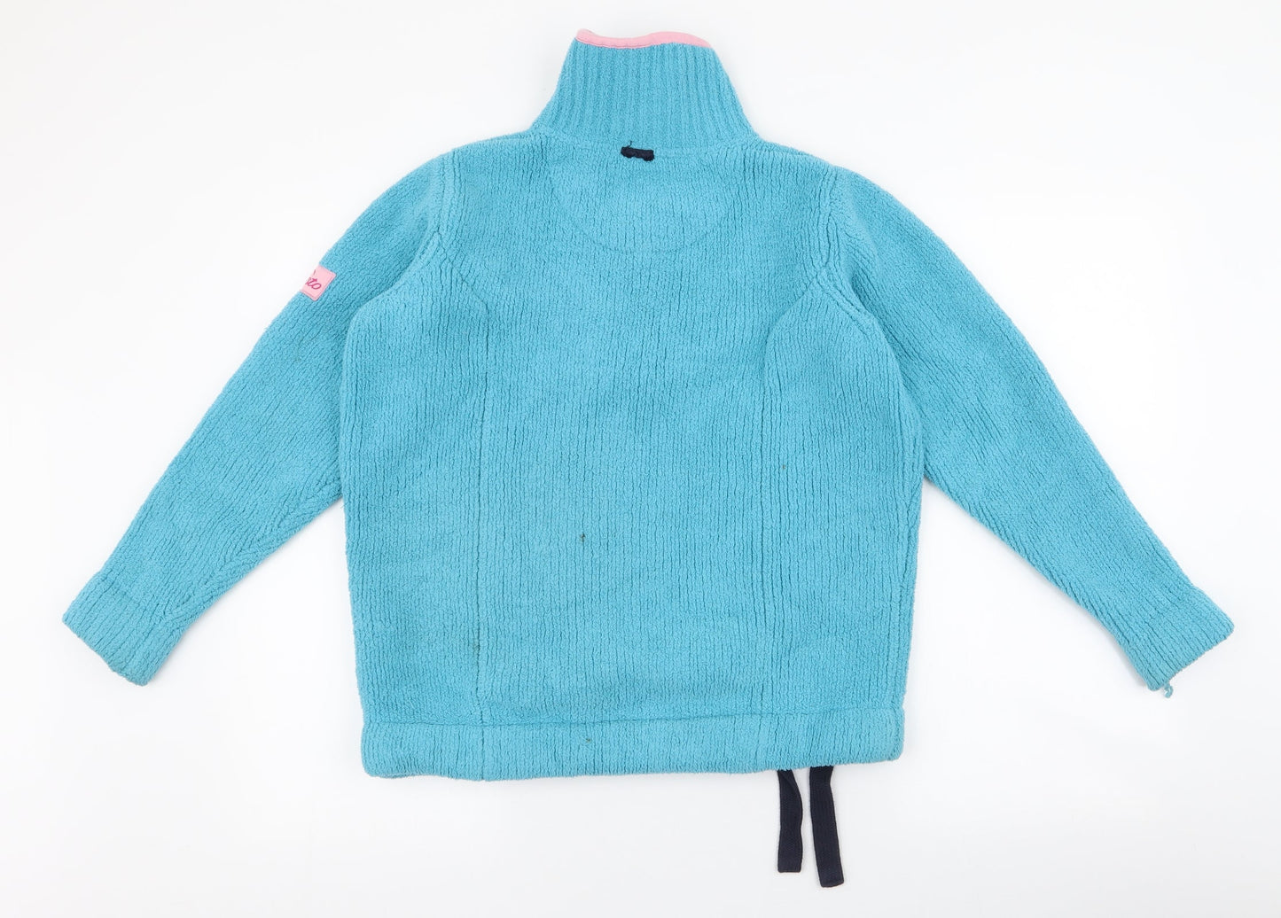milsto Womens Blue  Polyester Pullover Sweatshirt Size 8  Zip - sherpa