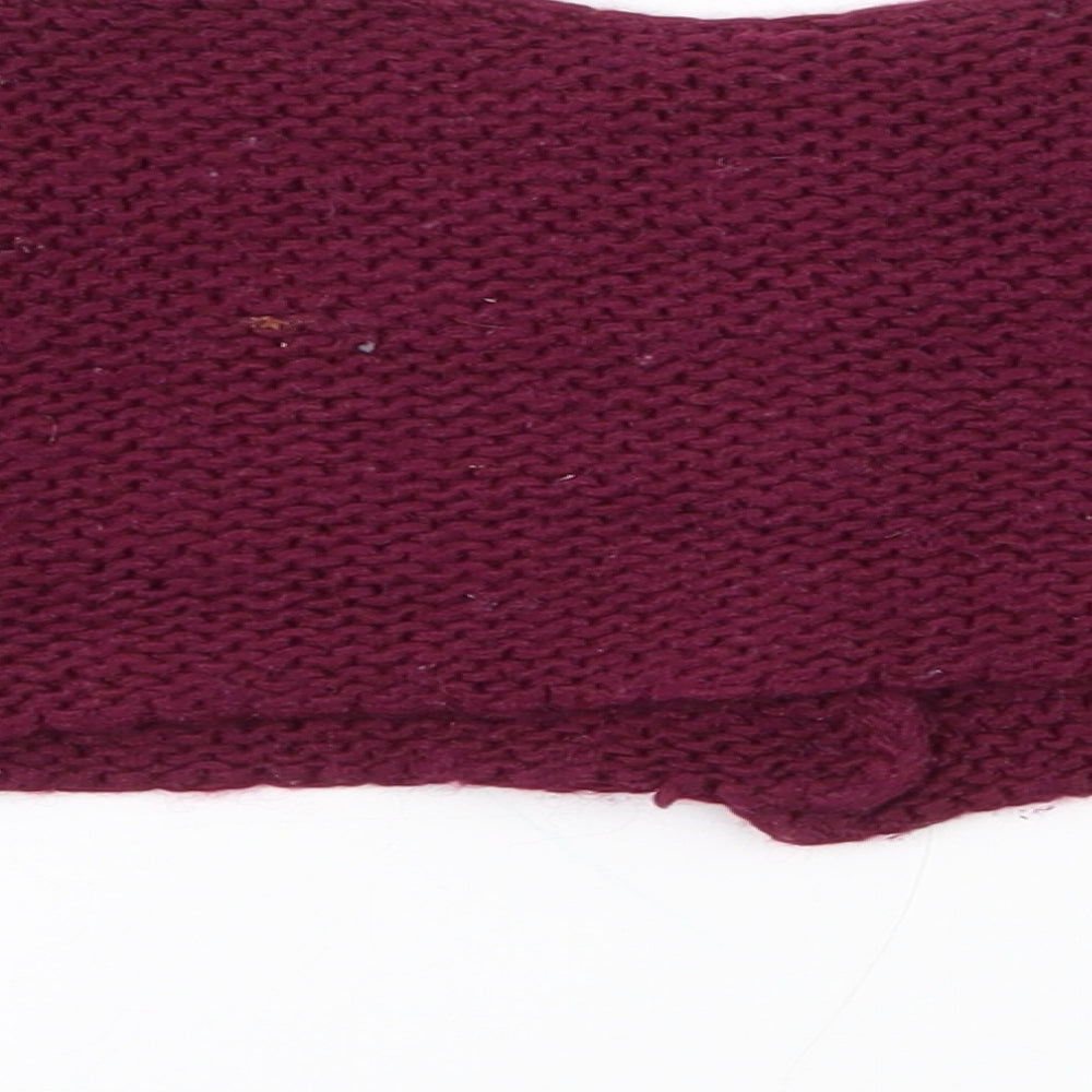 Dunnes Stores Girls Purple Round Neck  Acrylic Cardigan Jumper Size 3 Years  Button - cropped