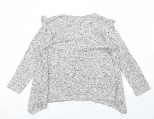 Matalan Girls Grey  Viscose Basic T-Shirt Size 5 Years Crew Neck  - My Unicorn made me Do it!