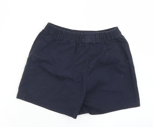 F&F Boys Blue  Cotton Bermuda Shorts Size 5-6 Years  Regular