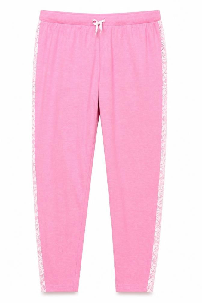 Dunnes Womens Pink  Viscose Trousers  Size 34 in L29 in Regular Drawstring - Pyjama Pants