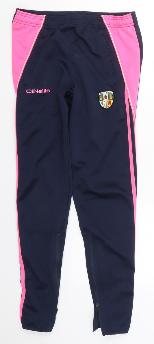 O'Neills Womens Blue  Polyester Sweatpants Trousers Size 8 L29 in Regular  - Aontroim