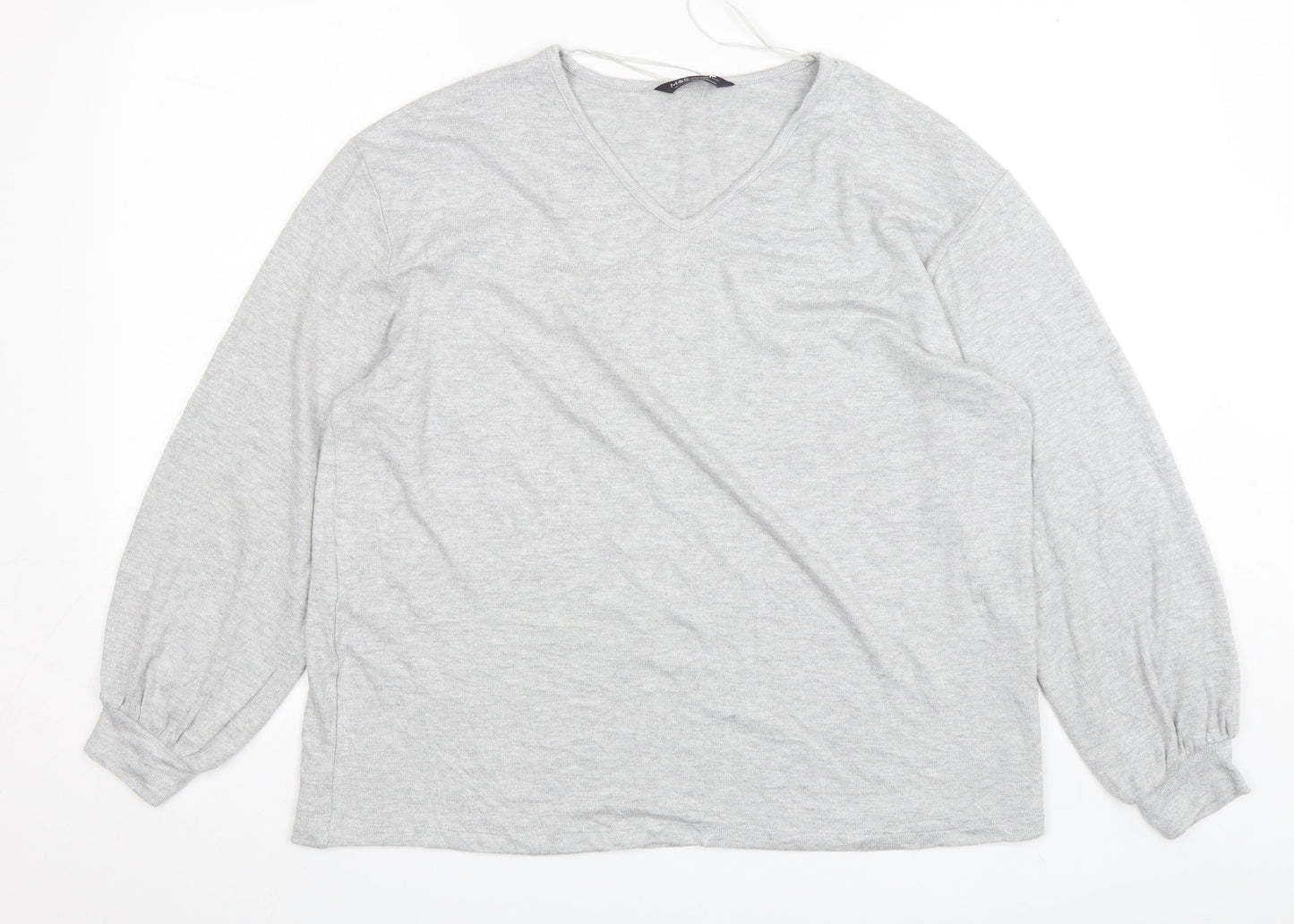 Marks and Spencer Womens Grey  Viscose Pullover Sweatshirt Size 16  Pullover