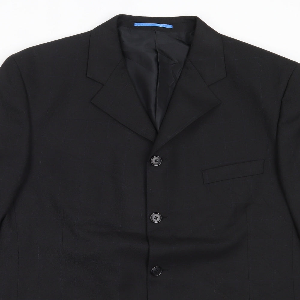 Wilson Mens Black  Polyester Jacket Blazer Size L