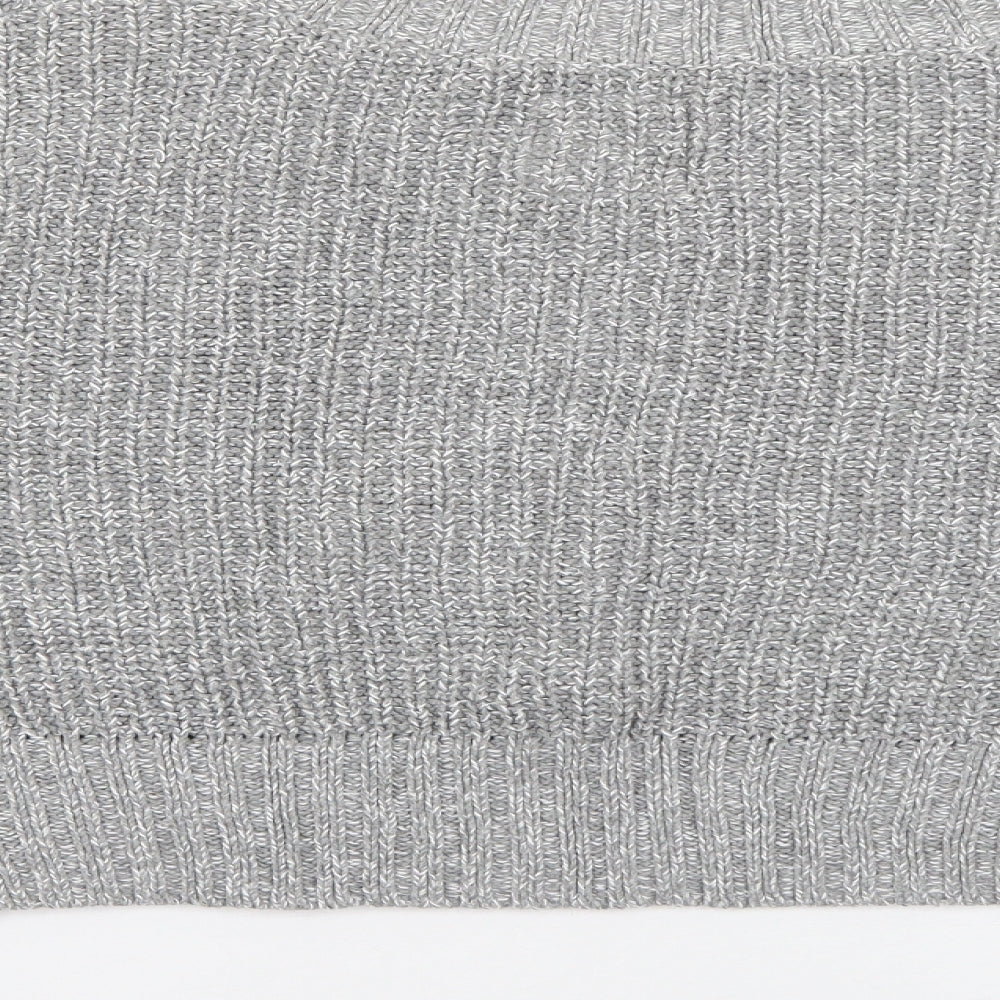 Hollister Womens Grey V-Neck  Cotton Pullover Jumper Size S