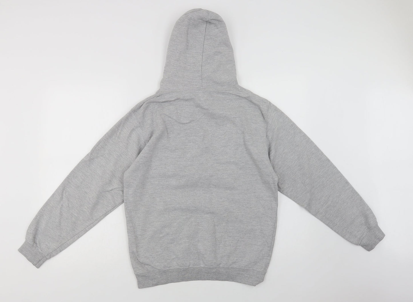 Awdis Womens Grey  Cotton Pullover Hoodie Size S