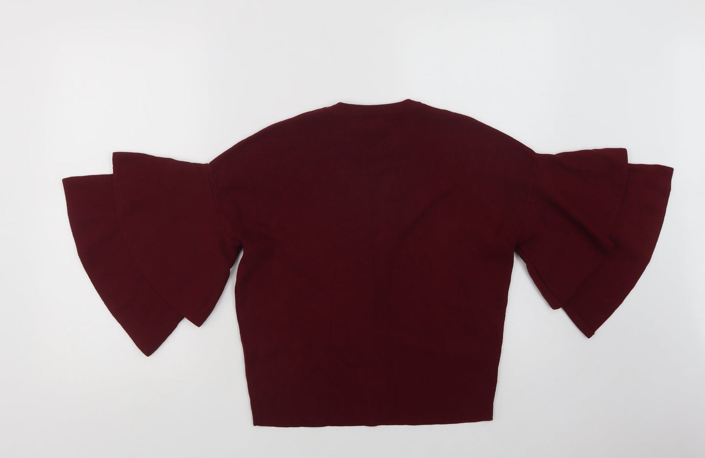 New Look Womens Purple Crew Neck  Viscose Pullover Jumper Size 10