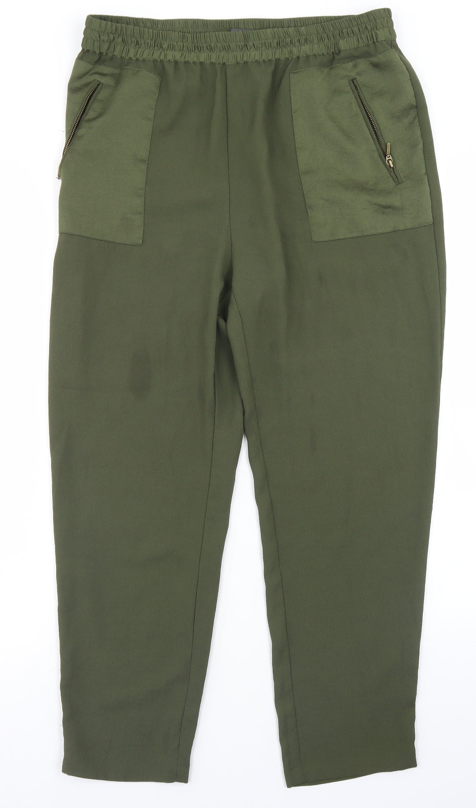 Esprit Womens Green  Polyester Dress Pants Trousers Size 12 L25 in Regular